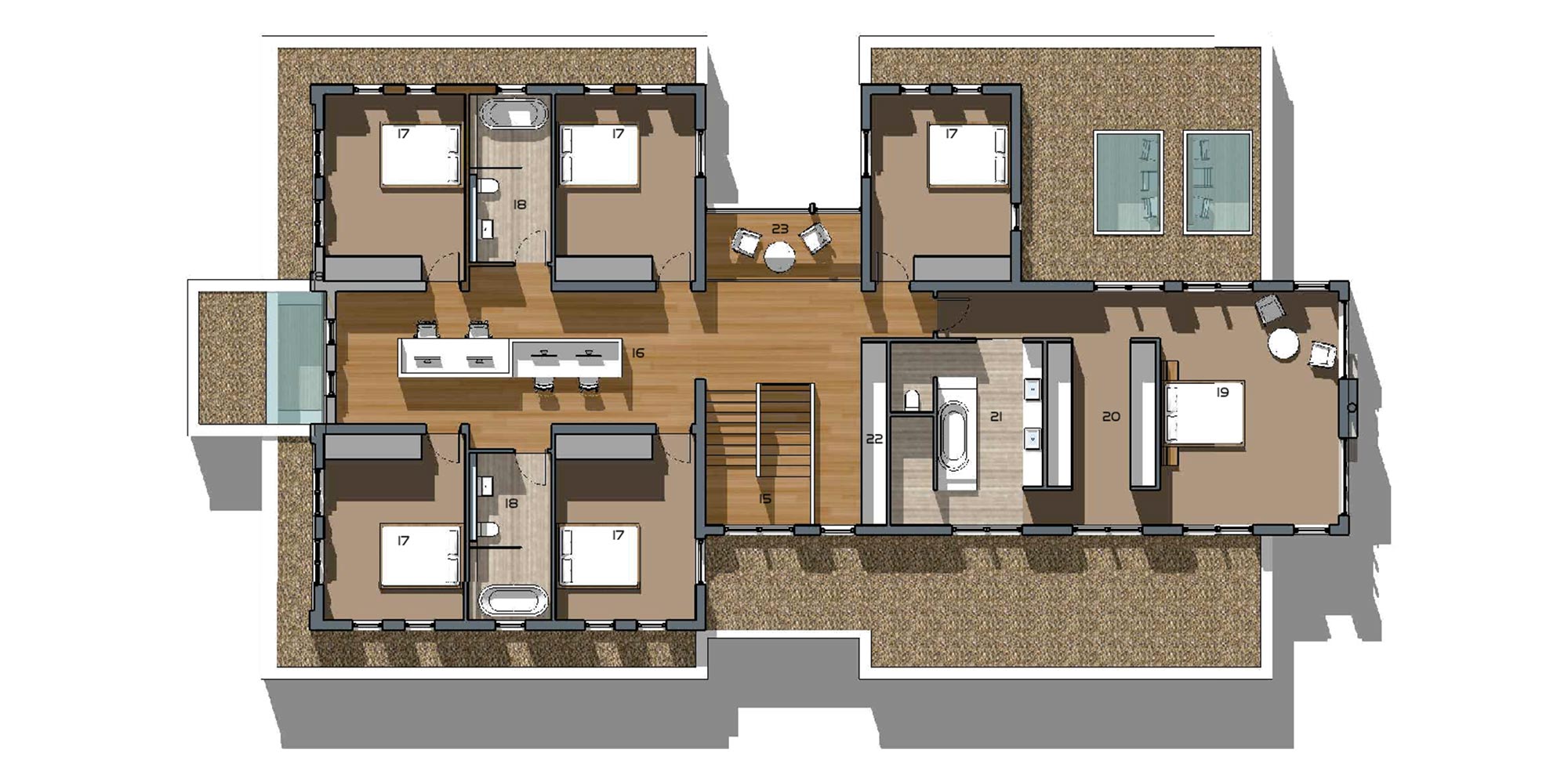 Emberlee 6 Bedroom First Floor Plan